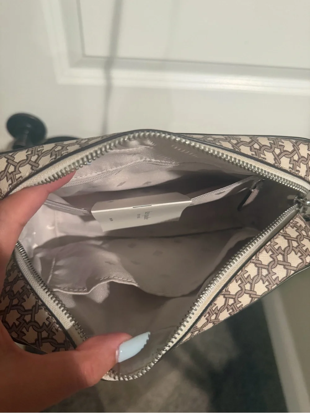 kate spade Taupe Patterned Crossbody Bag